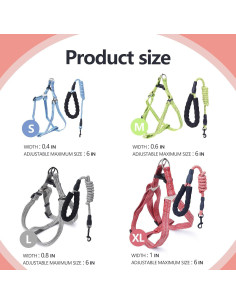 Arnés Ajustable para Mini Cerdo YeeBeny S Azul - Paseo y Entrenamiento 2