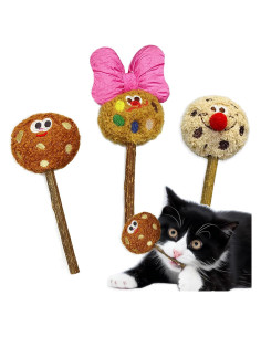 Palos de Silvervine para Gatos ALTABOMBA - 3 Pzs, Juguetes Dentales