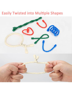 Bridas de Silicona Reutilizables LOIUO 10 cm 8 Piezas Blancas 2