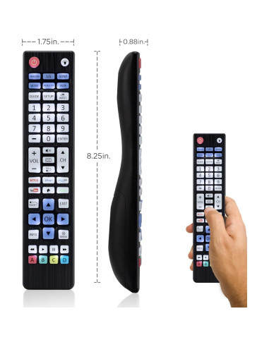 Control Remoto Universal Retroiluminado UltraPro 80830 para TV