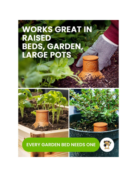 Olla de Riego de Terracota Gardenbro 14 oz para Plantas