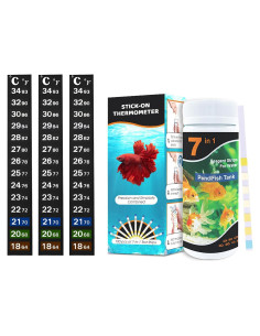 Kit de Prueba SunGrow para Acuario - 100 Tiras y Termómetro