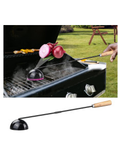 Soporte de Cebolla WSBXBB para Parrilla, Metal Negro 71 cm