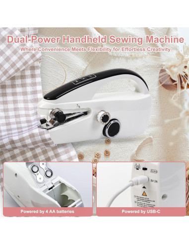 Máquina de Coser Portátil CRYSNATM Kit de Costura A