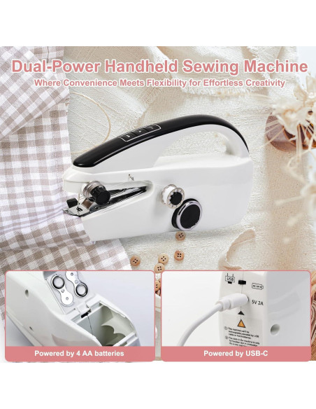 Máquina de Coser Portátil CRYSNATM Kit de Costura A