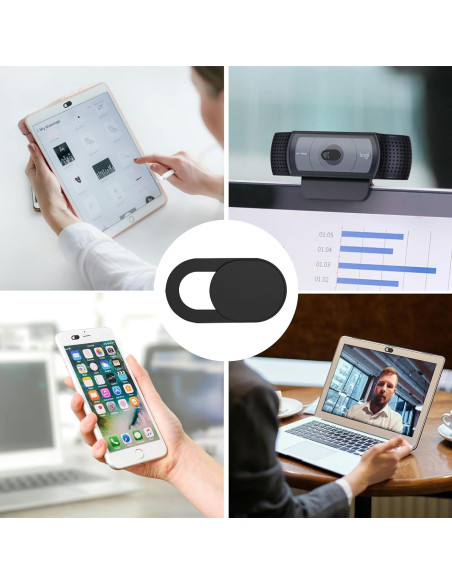 Paquete de 6 cubiertas deslizantes para webcam NANLANFAN