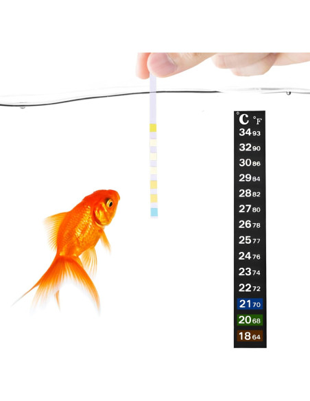 Kit de Prueba SunGrow para Acuario - 100 Tiras y Termómetro Kit de Prueba SunGrow para Acuario - 100 Tiras y Termómetro