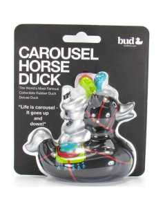 Caballo de Carrusel Bud Ducks - Pato de Goma Coleccionable 10.2 cm 2
