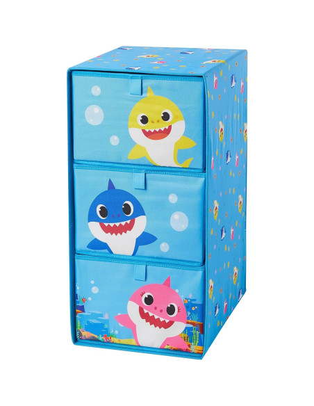 Organizador de Almacenamiento Baby Shark Idea Nuova 3 Cajones Organizador de Almacenamiento Baby Shark Idea Nuova 3 Cajones