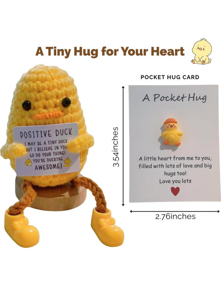 Juego de Regalo de Crochet Pato y Abeja - Apoyo Emocional