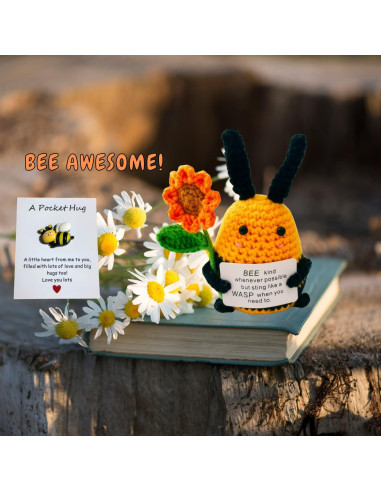 Juego de Regalo de Crochet Pato y Abeja - Apoyo Emocional