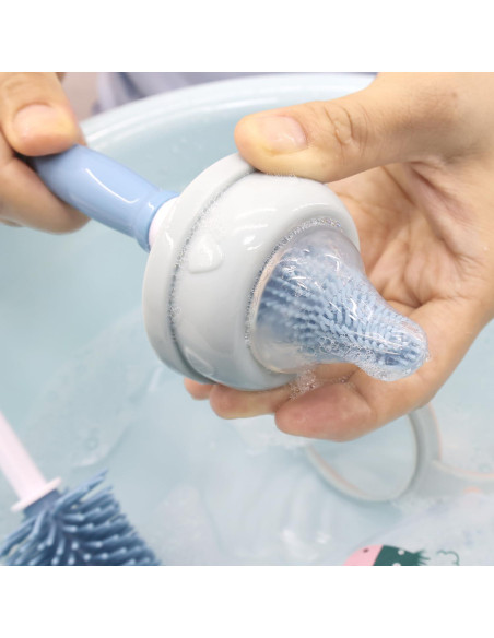 Set de Cepillos de Silicona Auerllcy para Botellas 3 Piezas