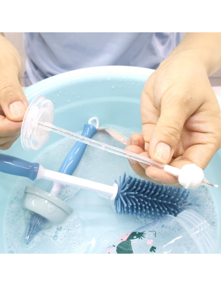 Set de Cepillos de Silicona Auerllcy para Botellas 3 Piezas