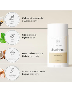 Desodorante Natural Rowe Casa Organics Vainilla + Menta 56.7 g 2