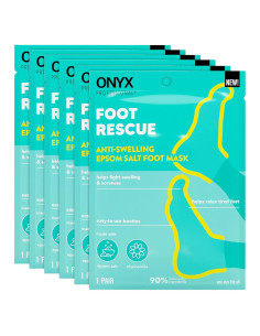 Mascarilla para Pies Onyx Professional - Sal de Epsom, 6 pares
