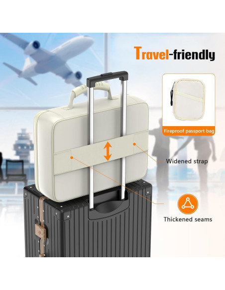 Caja de Documentos a Prueba de Fuego Grothery Beige 5200F