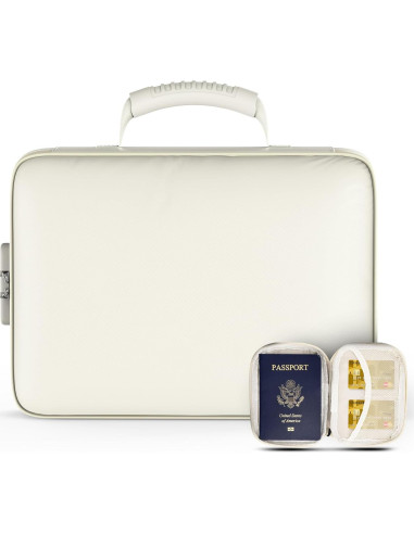 Caja de Documentos a Prueba de Fuego Grothery Beige 5200F