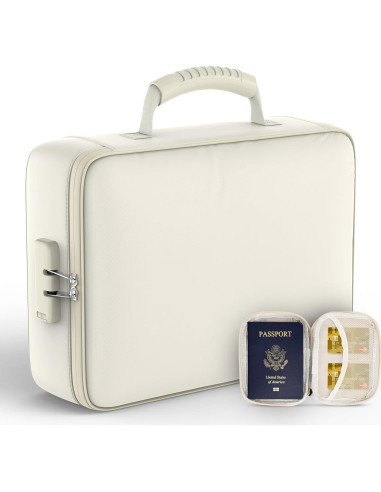 Caja de Documentos a Prueba de Fuego Grothery Beige 5200F