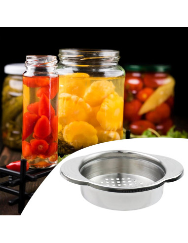 Colador de Acero Inoxidable Antrader 11.68 cm Drenaje Rápido