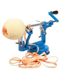 Pelador y Descorazonador de Manzanas CucinaPro - Hierro Fundido Azul