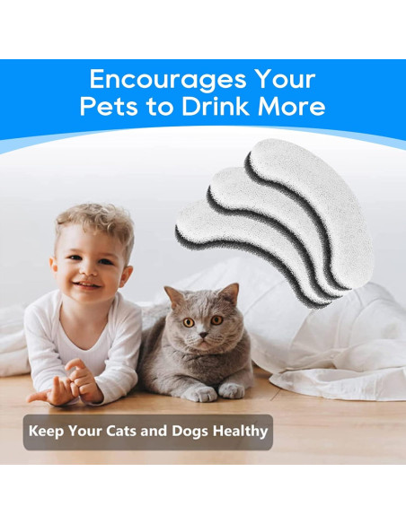 Filtros de Agua para Gatos MyfatBOSS WF050 WF100 - 8 Piezas