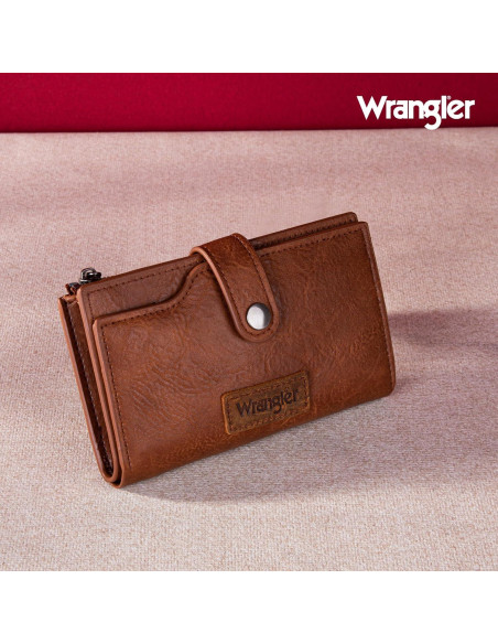 Billetera Bifold Slim Wrangler para Mujeres - Cuero Vegano