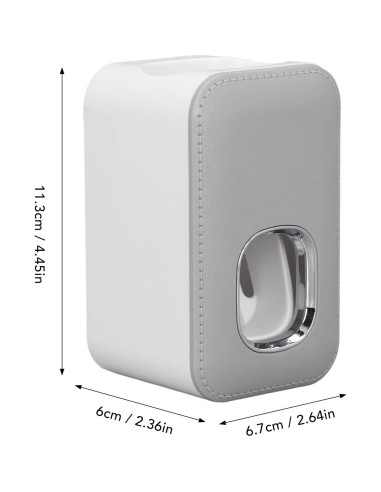 Dispensador Automático de Pasta de Dientes Hilitand Gris