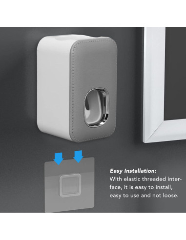 Dispensador Automático de Pasta de Dientes Hilitand Gris