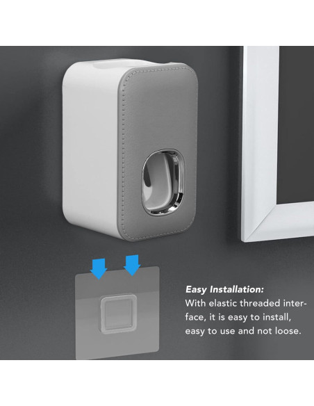 Dispensador Automático de Pasta de Dientes Hilitand Gris