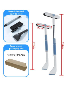 Cepillo de Nieve y Raspador de Hielo Mandark 70cm Blanco 2