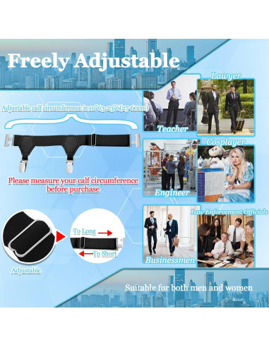 Suspensores de Medias Stay Gent para Hombres - Ajustables y Antideslizantes