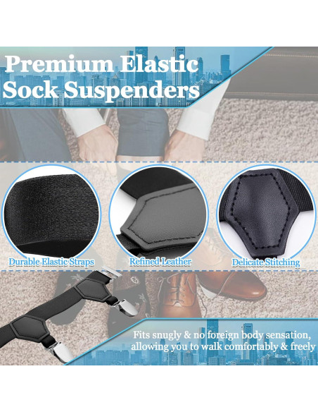 Suspensores de Medias Stay Gent para Hombres - Ajustables y Antideslizantes Suspensores de Medias Stay Gent para Hombres - Ajustables y Antideslizantes