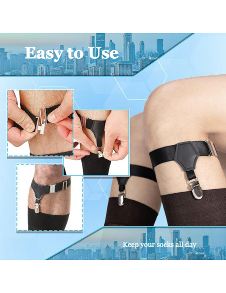 Suspensores de Medias Stay Gent para Hombres - Ajustables y Antideslizantes Suspensores de Medias Stay Gent para Hombres - Ajustables y Antideslizantes