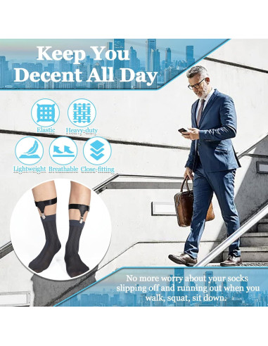 Suspensores de Medias Stay Gent para Hombres - Ajustables y Antideslizantes