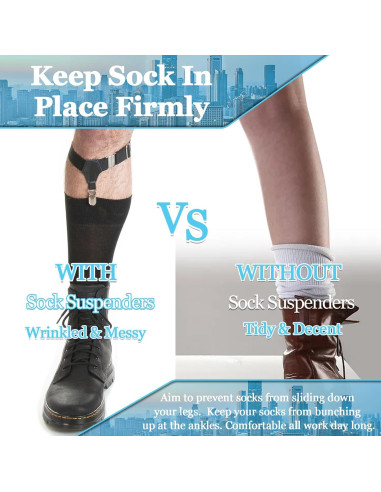 Suspensores de Medias Stay Gent para Hombres - Ajustables y Antideslizantes