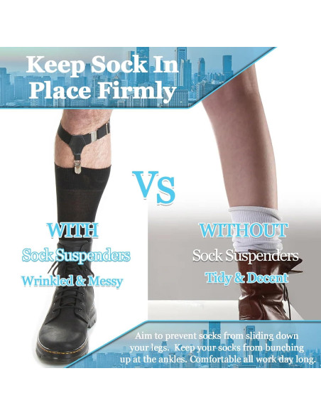 Suspensores de Medias Stay Gent para Hombres - Ajustables y Antideslizantes Suspensores de Medias Stay Gent para Hombres - Ajustables y Antideslizantes