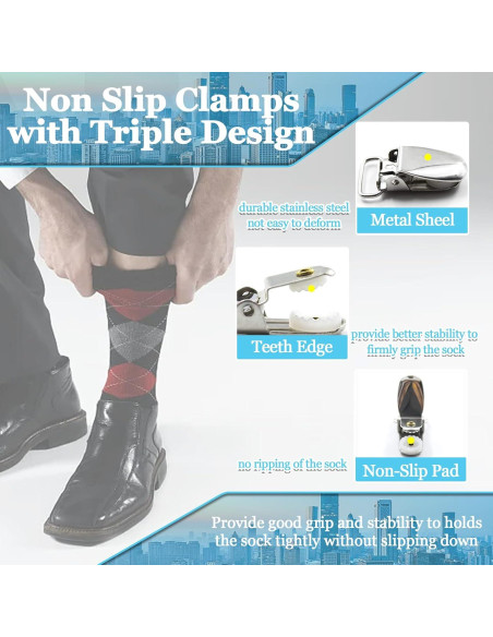 Suspensores de Medias Stay Gent para Hombres - Ajustables y Antideslizantes Suspensores de Medias Stay Gent para Hombres - Ajustables y Antideslizantes