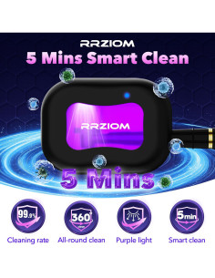 Estuche desinfectante para cepillos de dientes recargable Negro 2