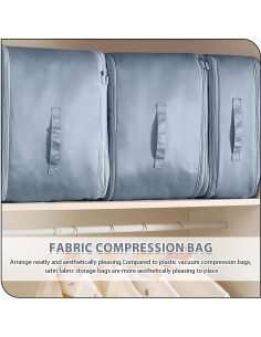 Bolsa de Compresión Genérica Azul Grande para Ropa y Mantas 2