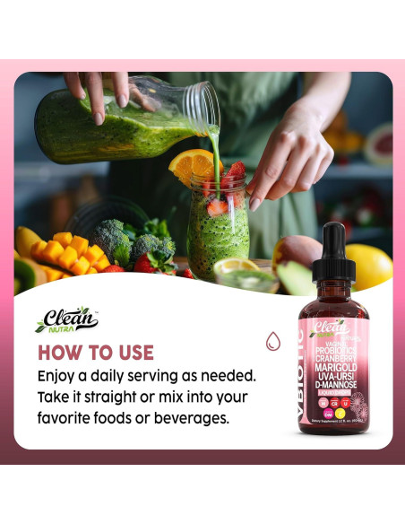 Probiotico Vaginal Clean Nutraceuticals 1300mg Gotas Líquidas