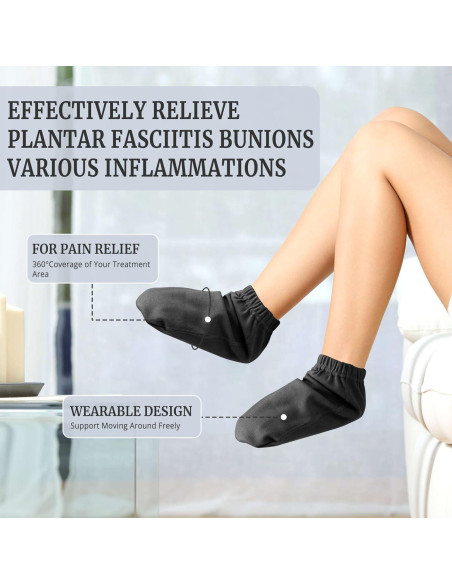 Calcetines de Aceite de Ricino Pedobi para Pies - Negros