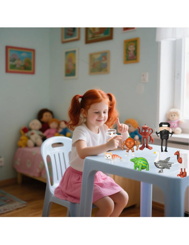 12 Figuras de Acción Coleccionables Brainrot - Juguetes Decorativos