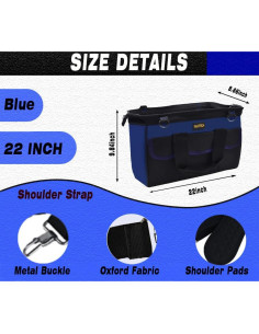 Bolsa de herramientas FASTECH 22" impermeable con 17 bolsillos 2