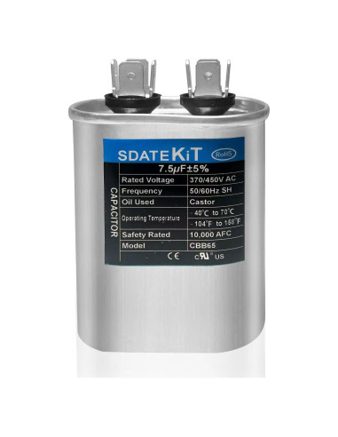 Capacitor Doble SDATEKIT CBB65 7.5F 370-450V CA Universal