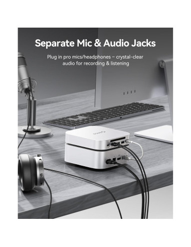 Hub ORICO MiniLink Mac Mini M4 con 4 Puertos USB 3.0