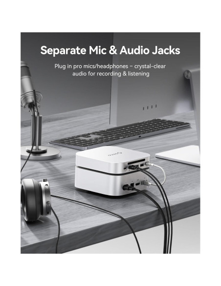 Hub ORICO MiniLink Mac Mini M4 con 4 Puertos USB 3.0