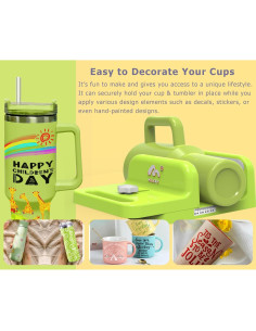 Abrazadera Ajustable para Tazas MiLefo 10oz a 40oz Verde 2