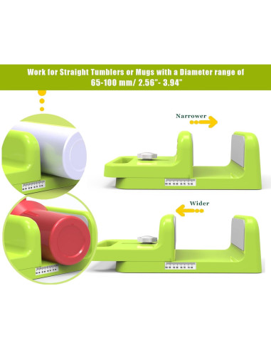 Abrazadera Ajustable para Tazas MiLefo 10oz a 40oz Verde