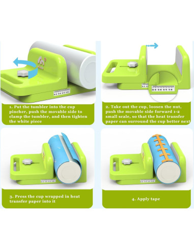 Abrazadera Ajustable para Tazas MiLefo 10oz a 40oz Verde