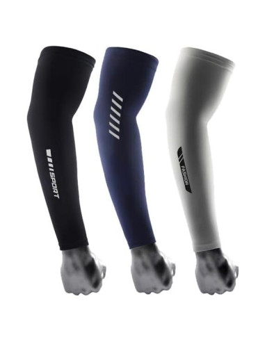 3 Pares Mangas de Protección Solar UV UPF50+ para Deportes